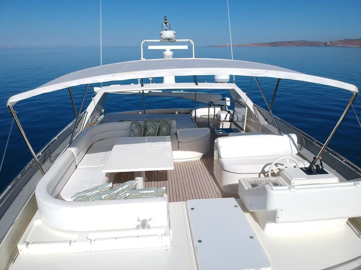 a boat on the water aboard SANTA MARIA III Yacht for Sale