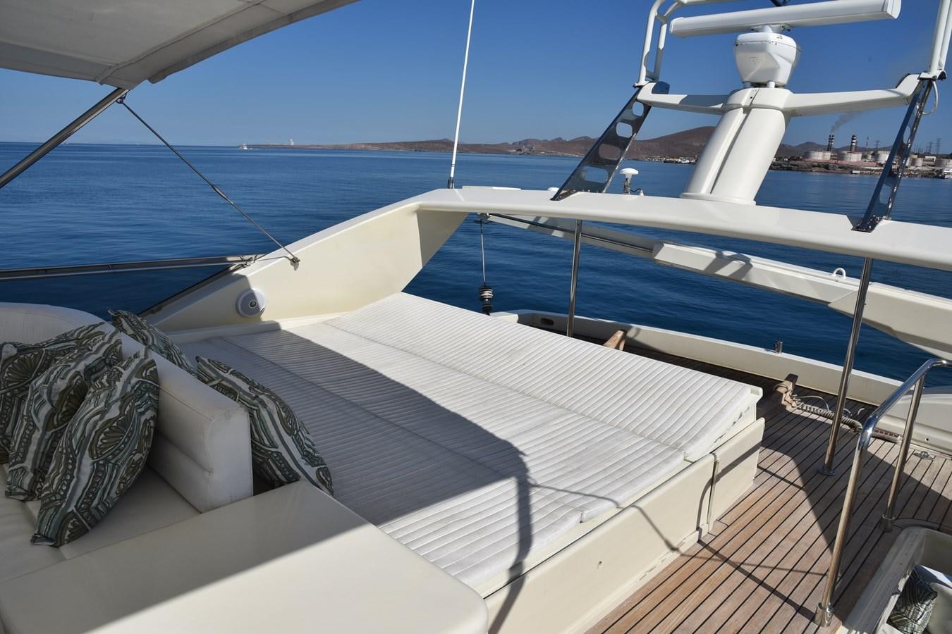 a boat on the water aboard SANTA MARIA III Yacht for Sale
