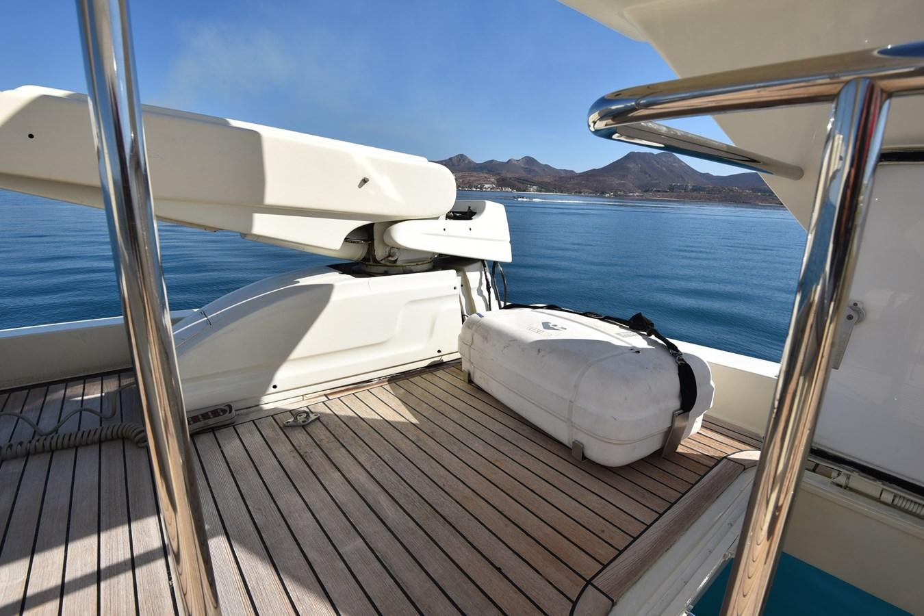 a boat on the water aboard SANTA MARIA III Yacht for Sale