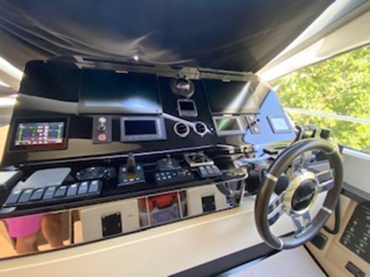 the inside of a car aboard FORTUNA Yacht for Sale