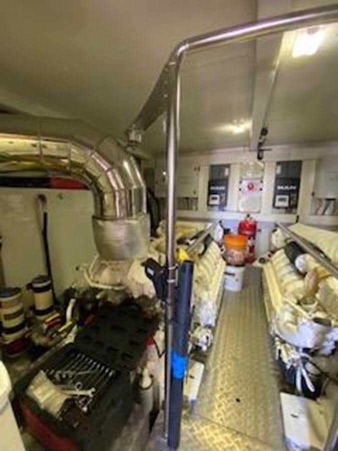 a large room with machinery aboard FORTUNA Yacht for Sale