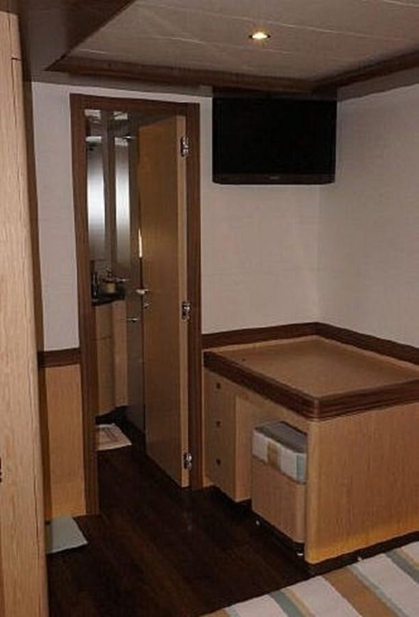 a room with a counter and a sink aboard SANGRIA Yacht for Sale