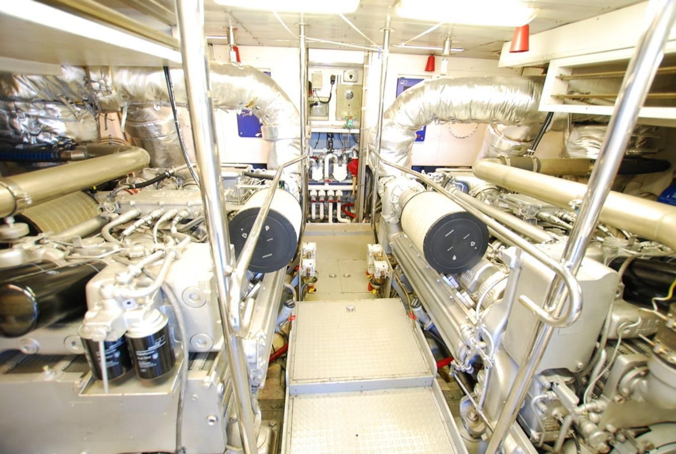 a room with machines and pipes aboard COOKIE Yacht for Sale