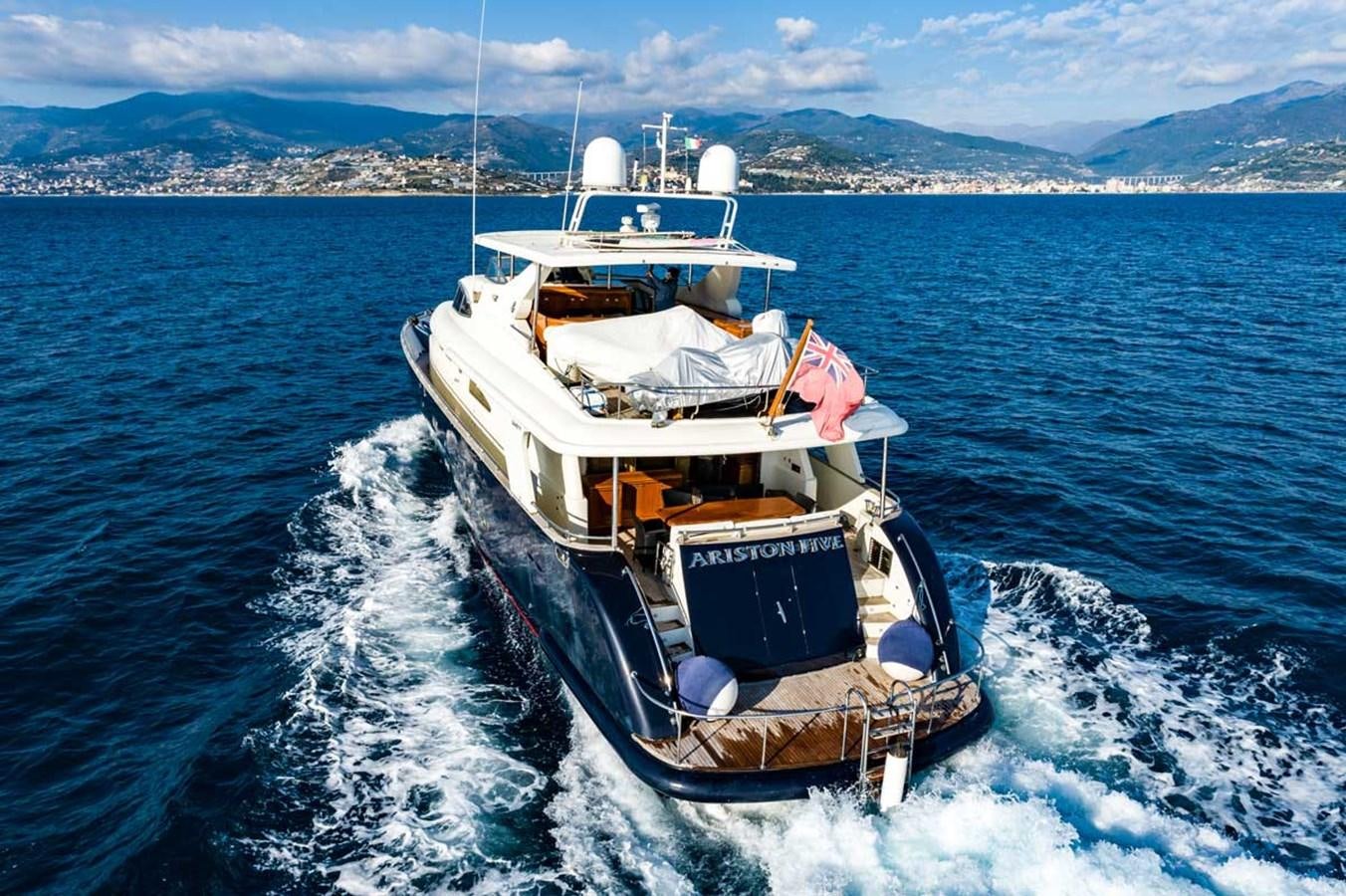 a boat on the water aboard ARISTON FIVE Yacht for Sale