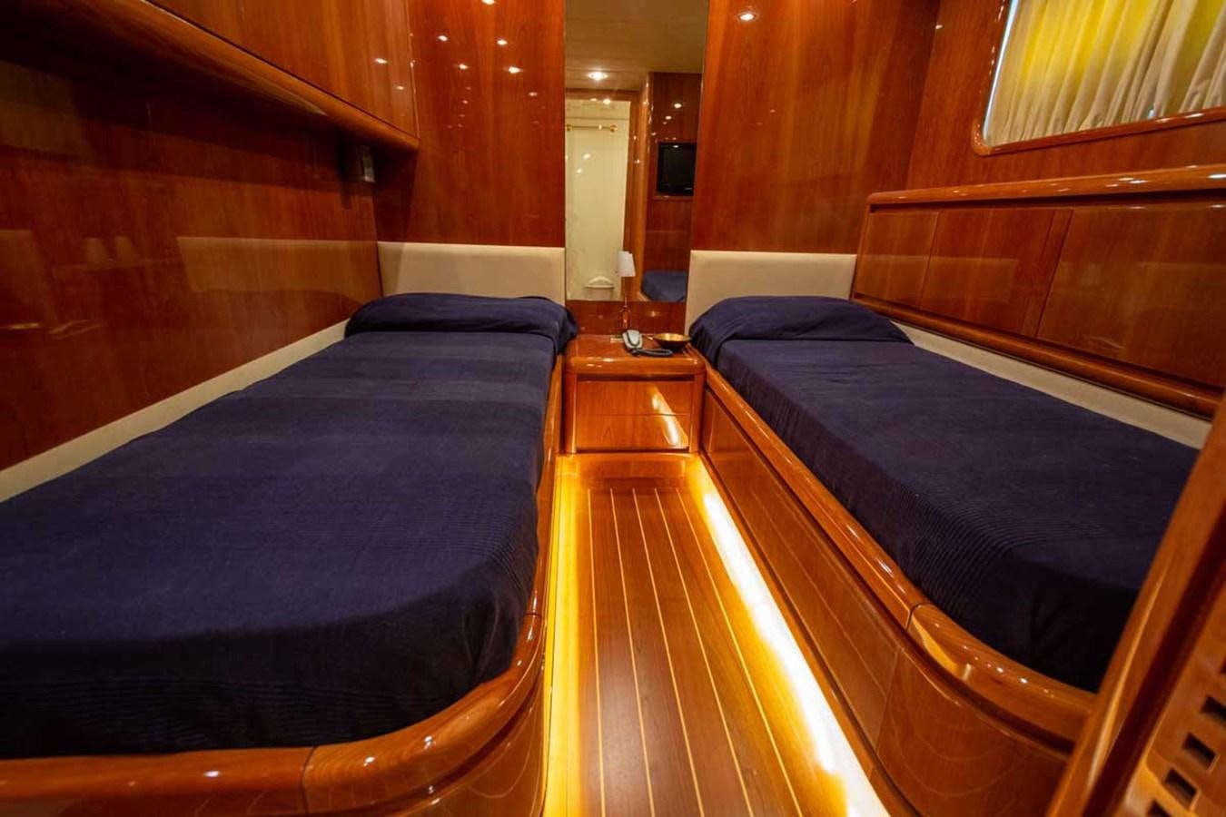 a room with bunk beds aboard ARISTON FIVE Yacht for Sale