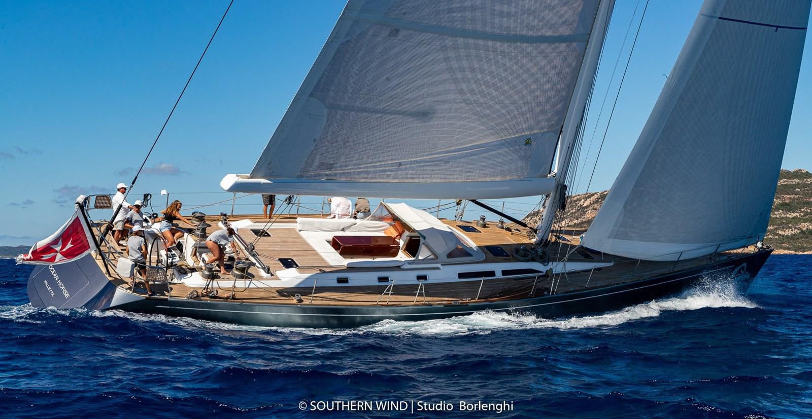 a boat on the water aboard OCEAN HORSE Yacht for Sale