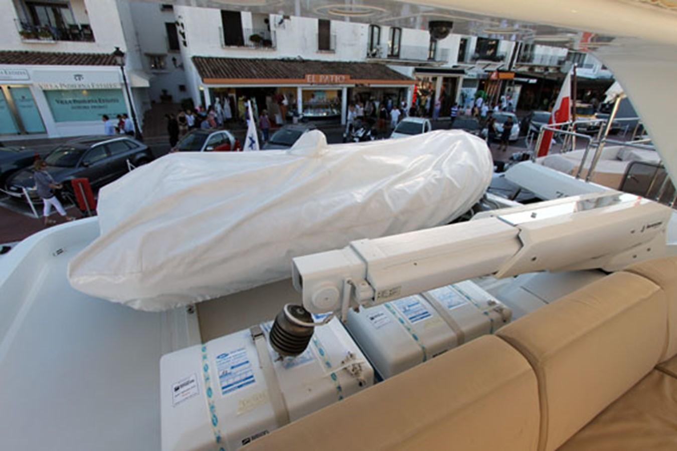 a model of a space ship aboard JAD Yacht for Sale