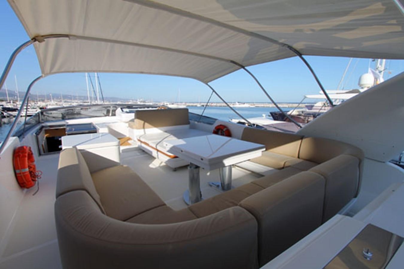 inside of a car aboard JAD Yacht for Sale