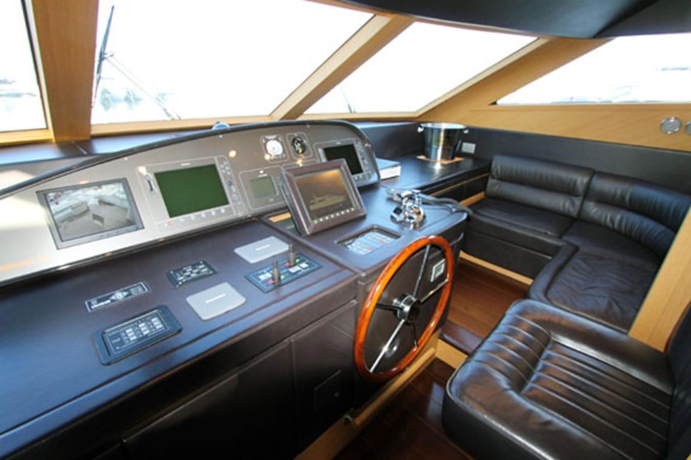 inside of a car aboard JAD Yacht for Sale