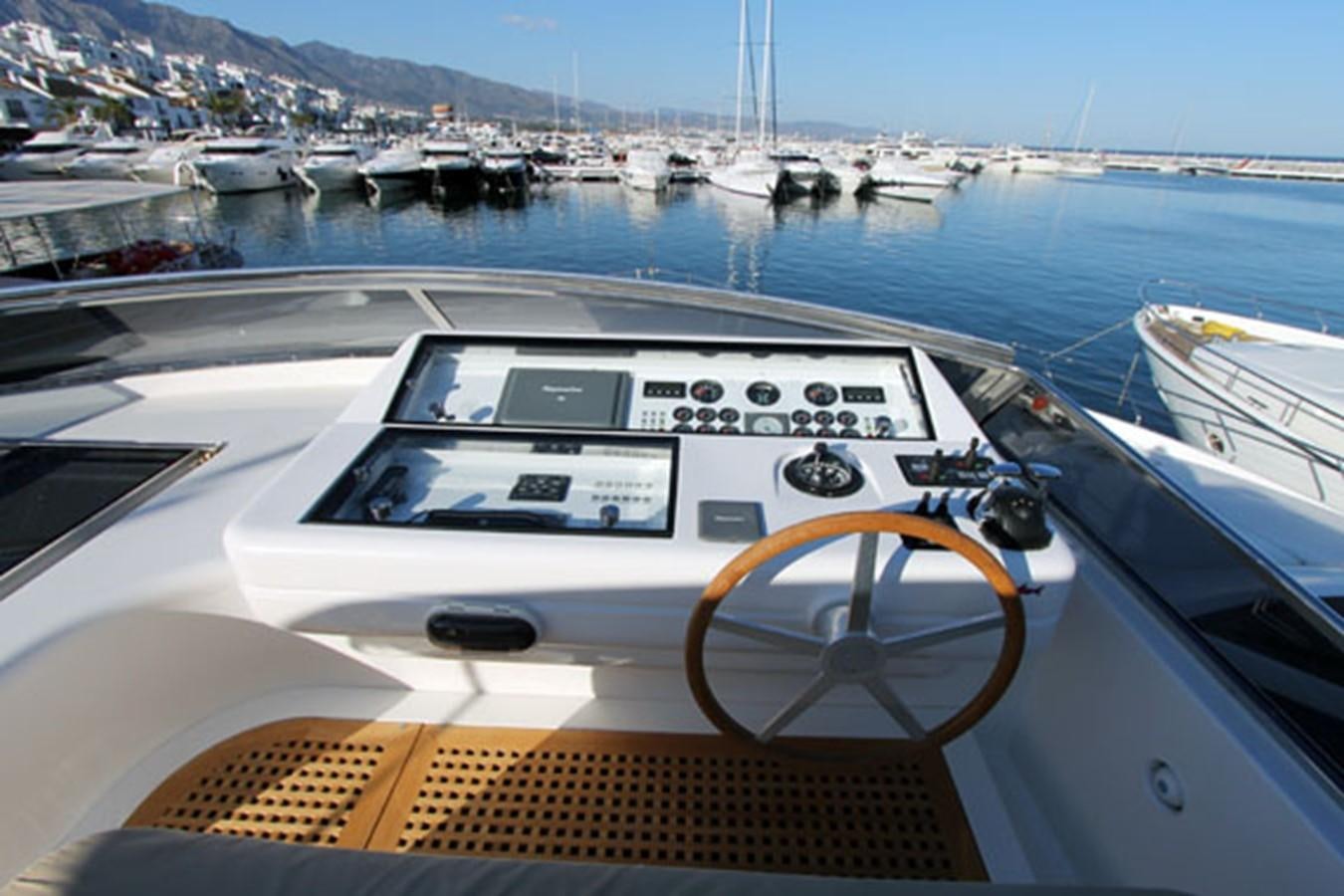 the front of a boat aboard JAD Yacht for Sale