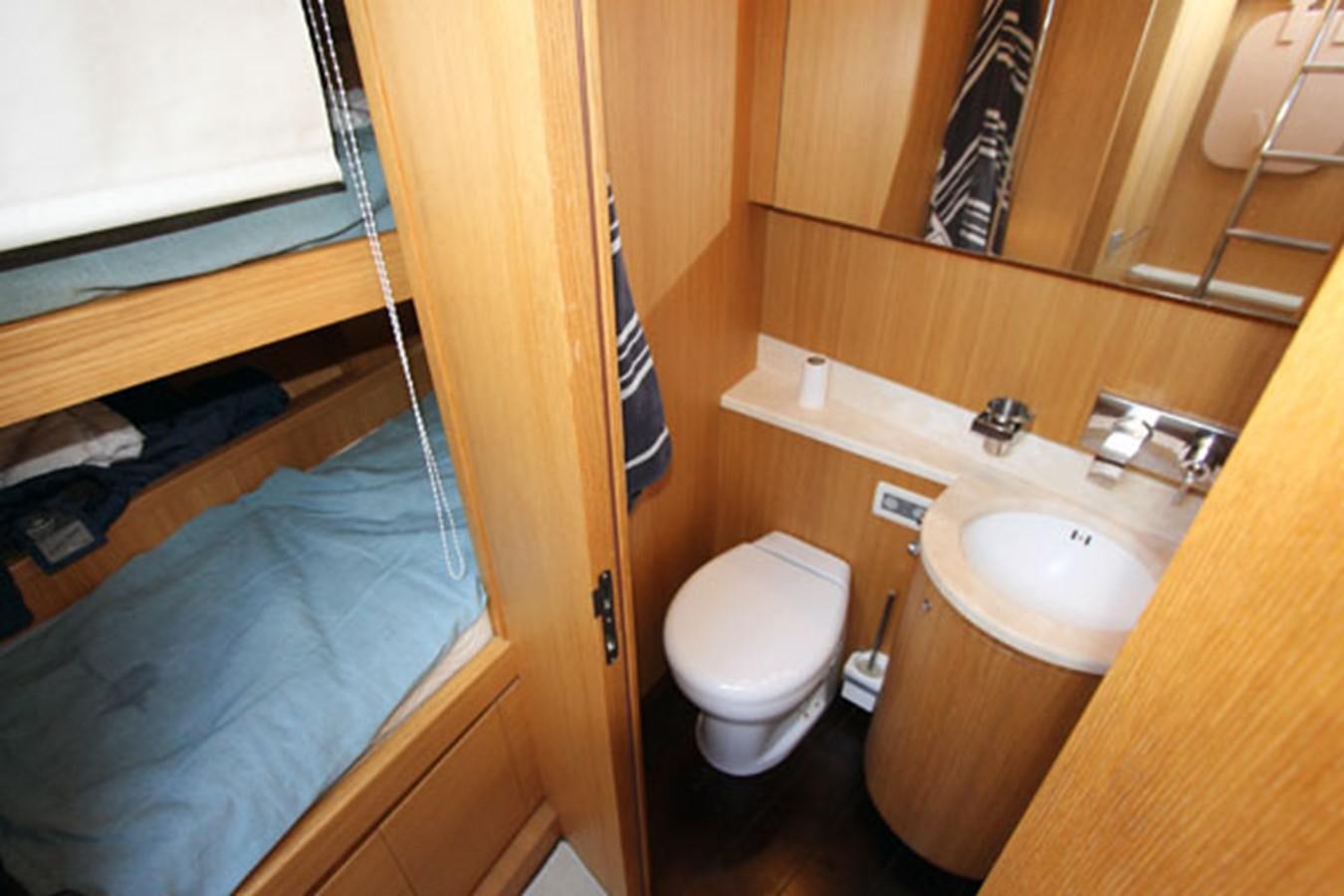a bathroom with a sink and a toilet aboard JAD Yacht for Sale