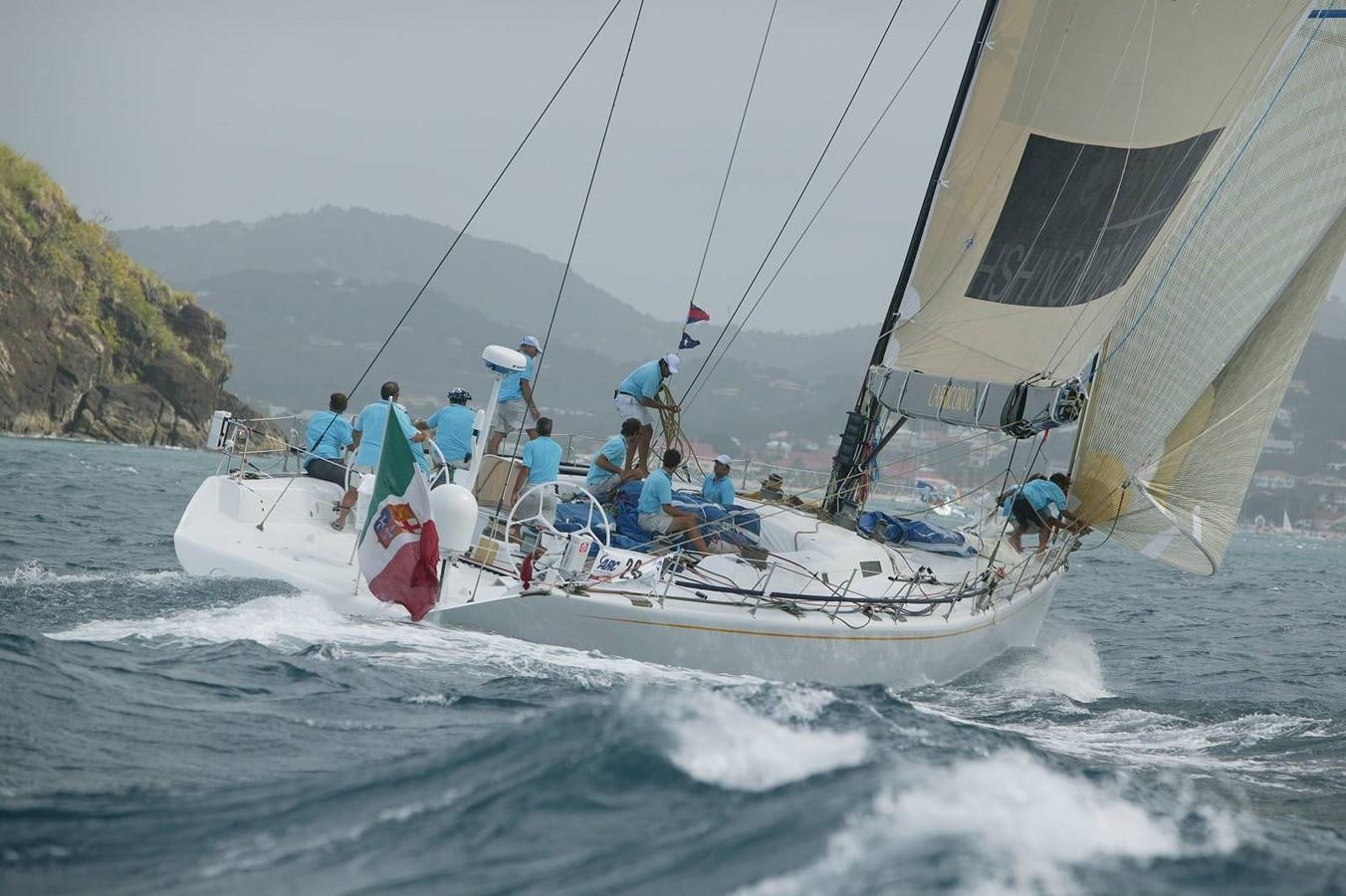 a group of people on a sailboat aboard CAPRICORNO Yacht for Sale