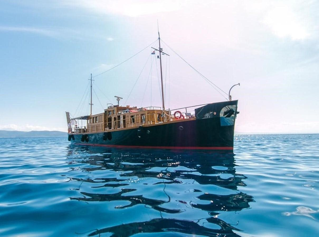 a boat in the water aboard LADY EMMA Yacht for Sale