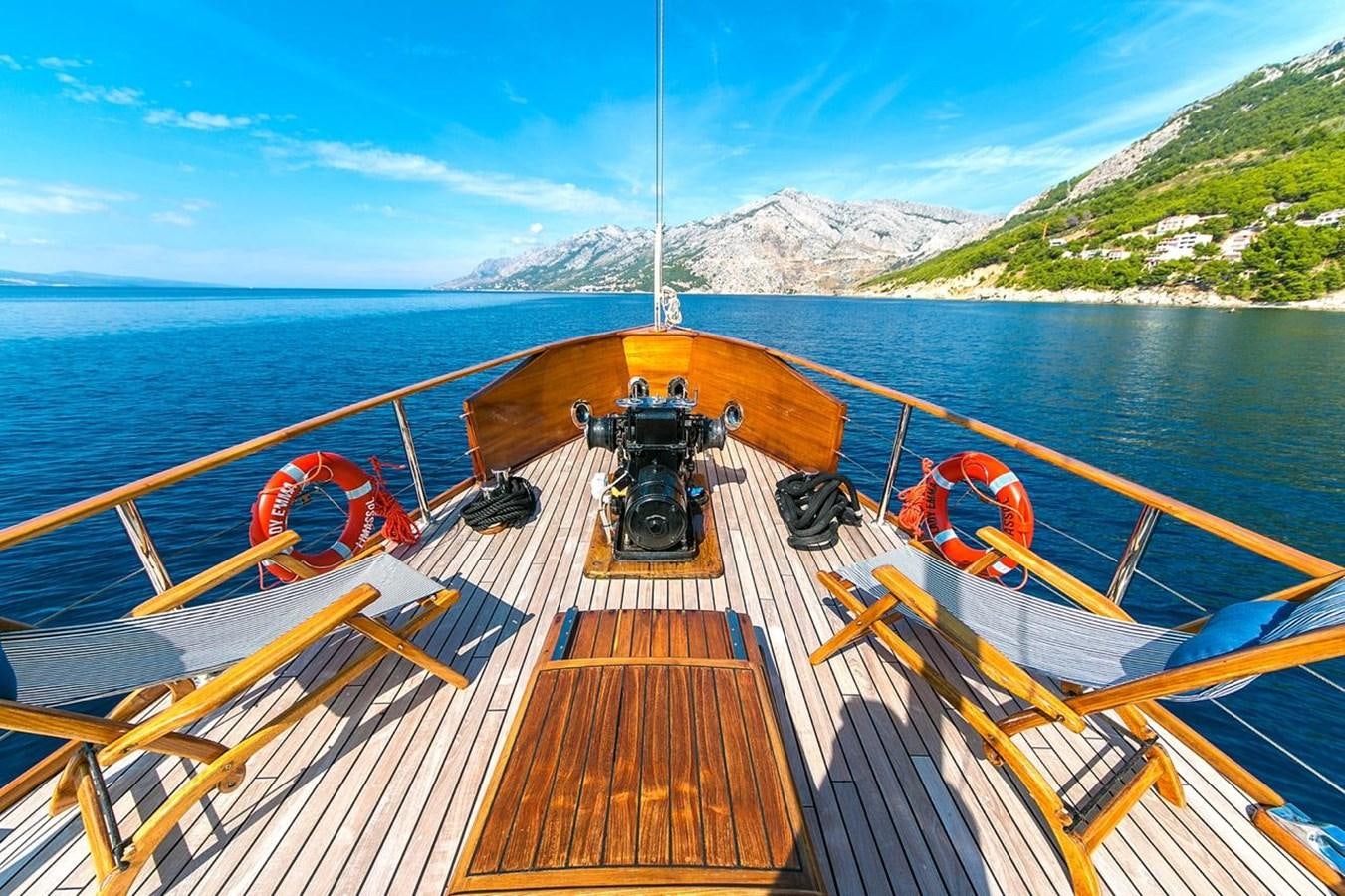 a boat on the water aboard LADY EMMA Yacht for Sale