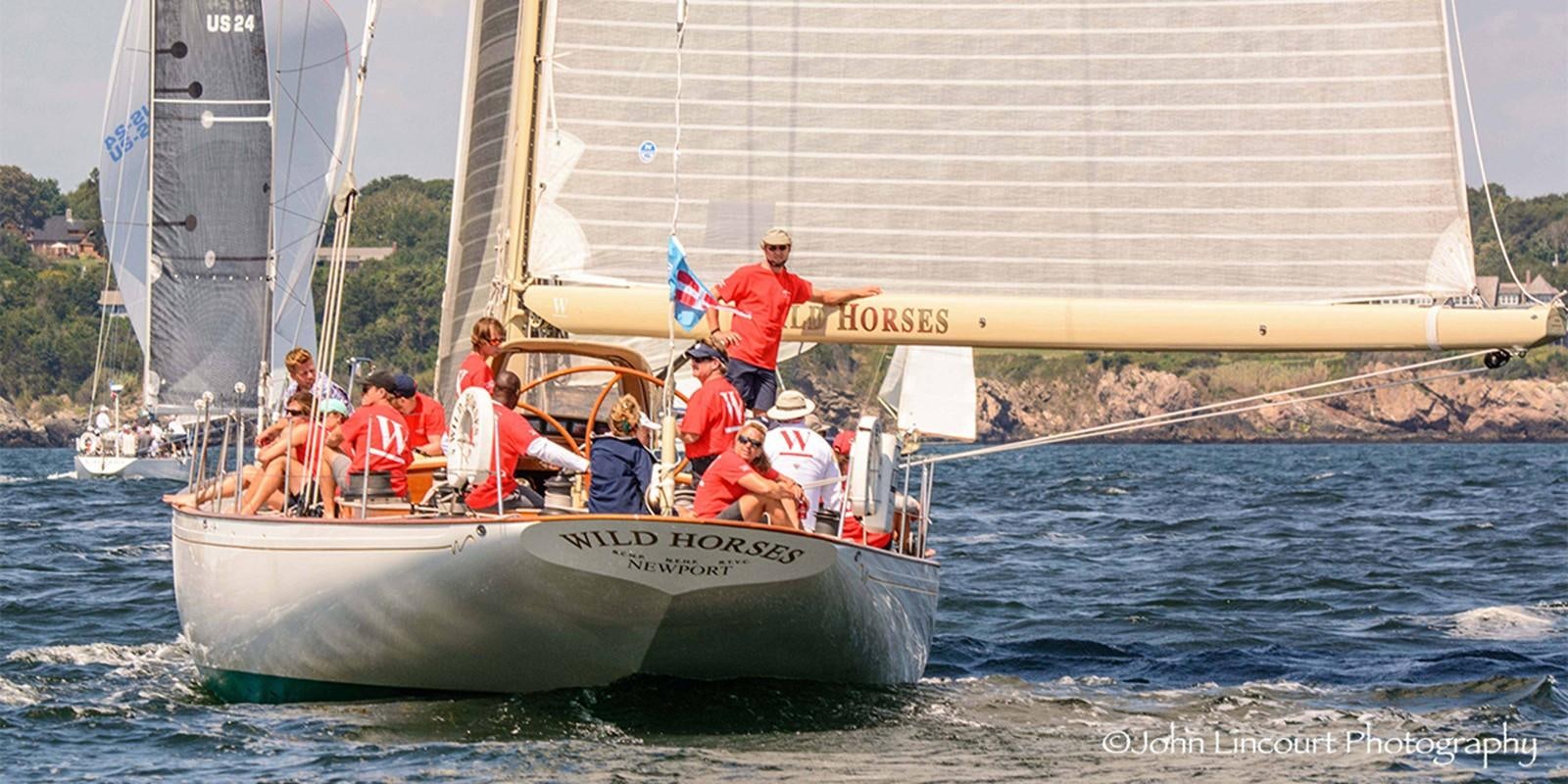 a group of people on a boat aboard WILD HORSES Yacht for Sale