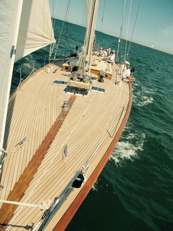 a boat with people on it aboard WILD HORSES Yacht for Sale