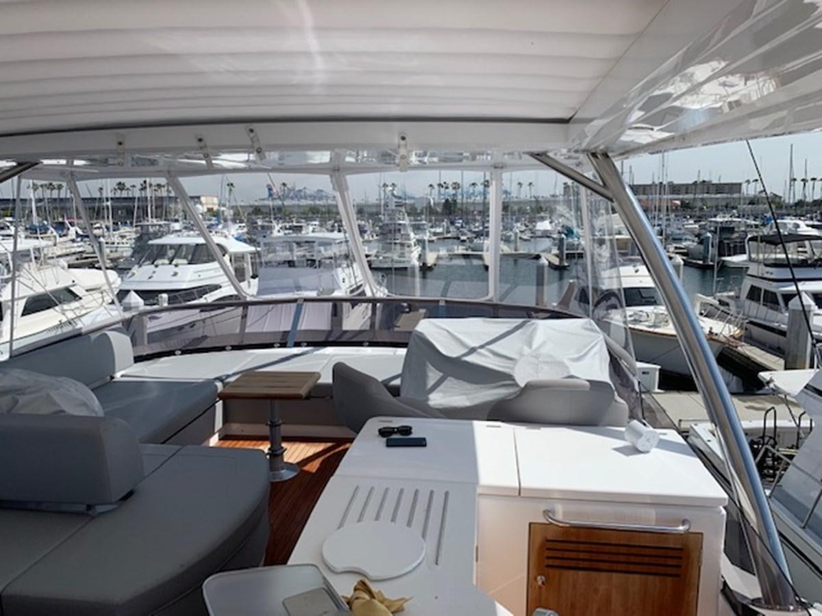 a boat in a large room aboard SEA SCAPE Yacht for Sale