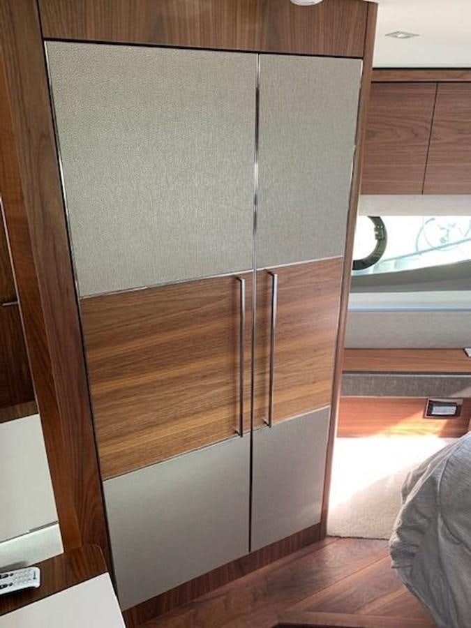 a room with a large glass door aboard SEA SCAPE Yacht for Sale