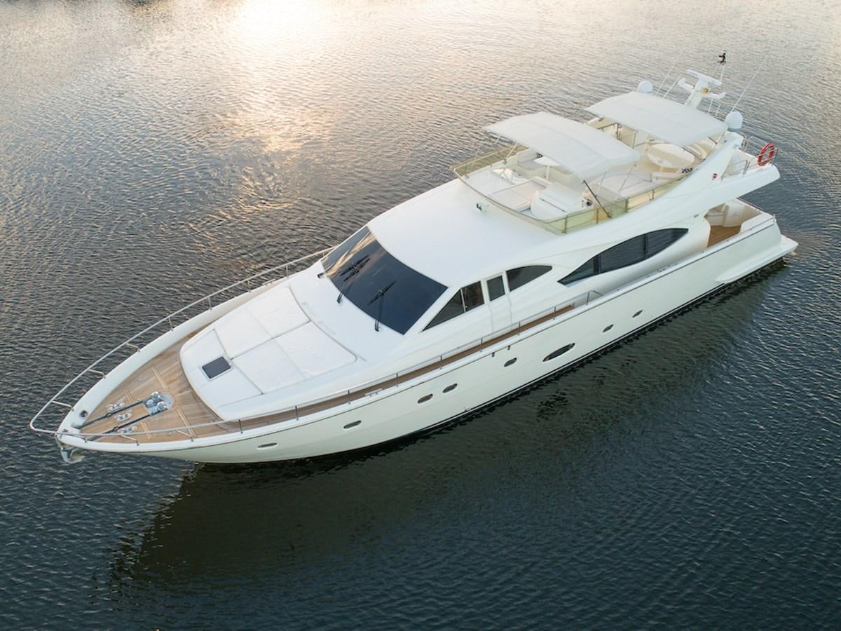 a white yacht on the water aboard SEA PAL Yacht for Sale
