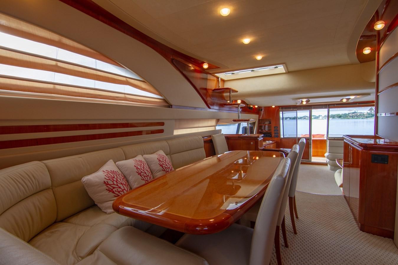 a room with a couch and a table aboard SEA PAL Yacht for Sale