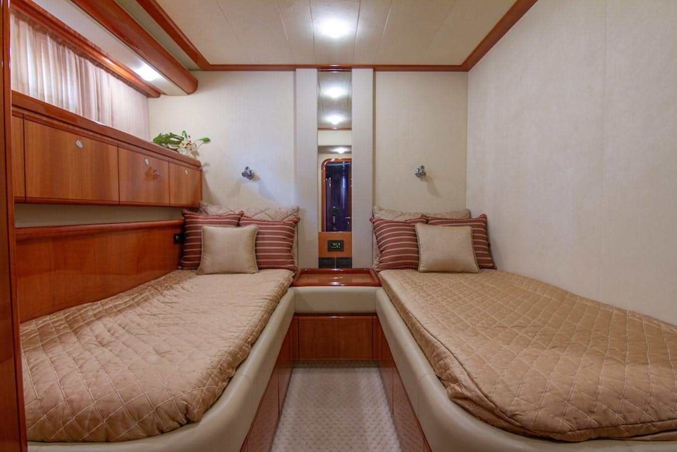 a room with two beds aboard SEA PAL Yacht for Sale