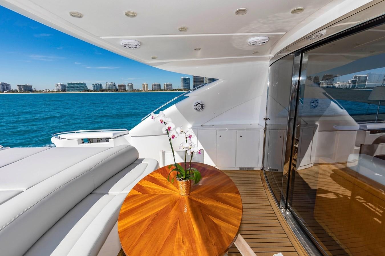 a boat with a plant in it aboard FREE SPIRIT Yacht for Sale