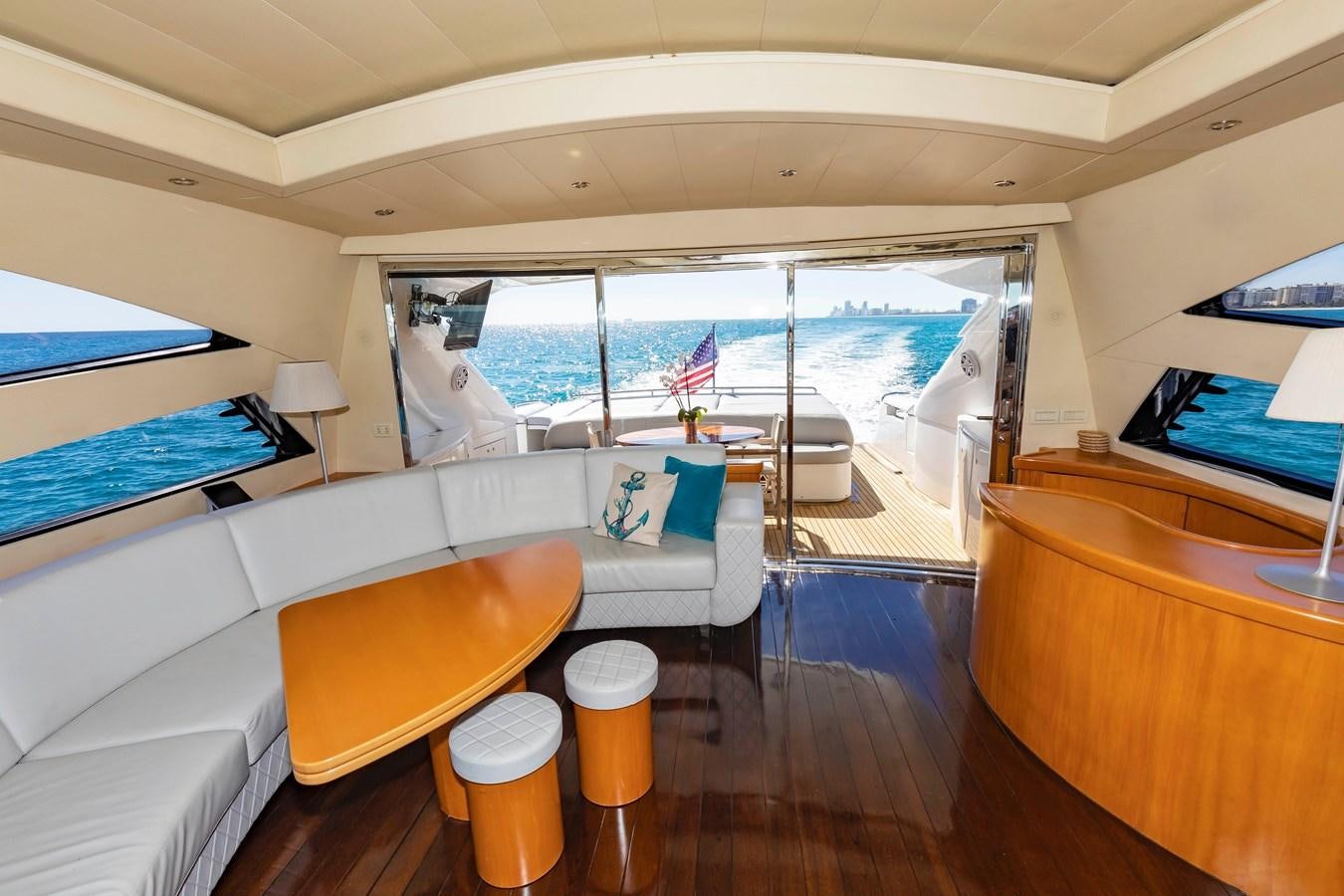 a room with a view of the ocean aboard FREE SPIRIT Yacht for Sale