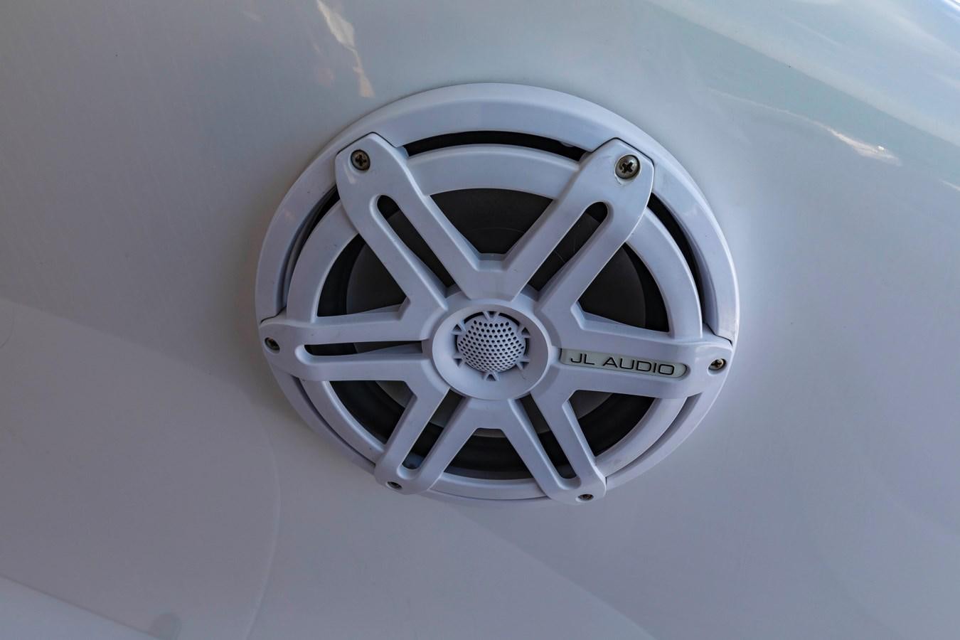 a silver and black car wheel aboard FREE SPIRIT Yacht for Sale