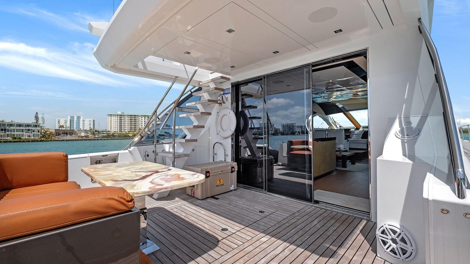 inside of a boat aboard Gramercy 28 Yacht for Sale