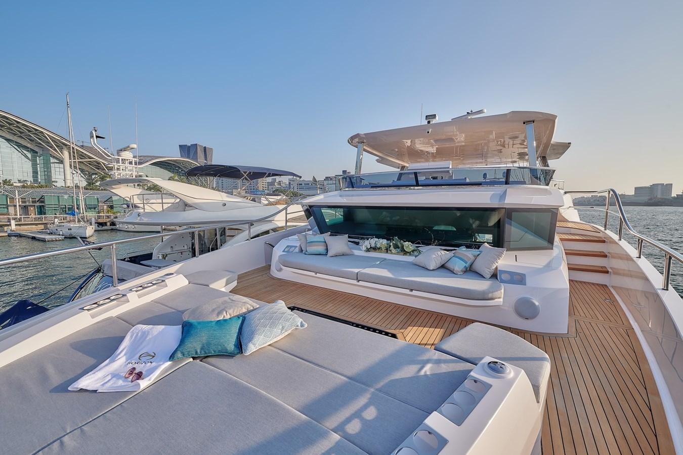 a boat on a deck aboard FD75  709 Yacht for Sale