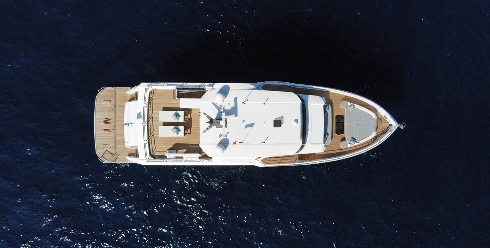 a satellite in outer space aboard FD75  709 Yacht for Sale