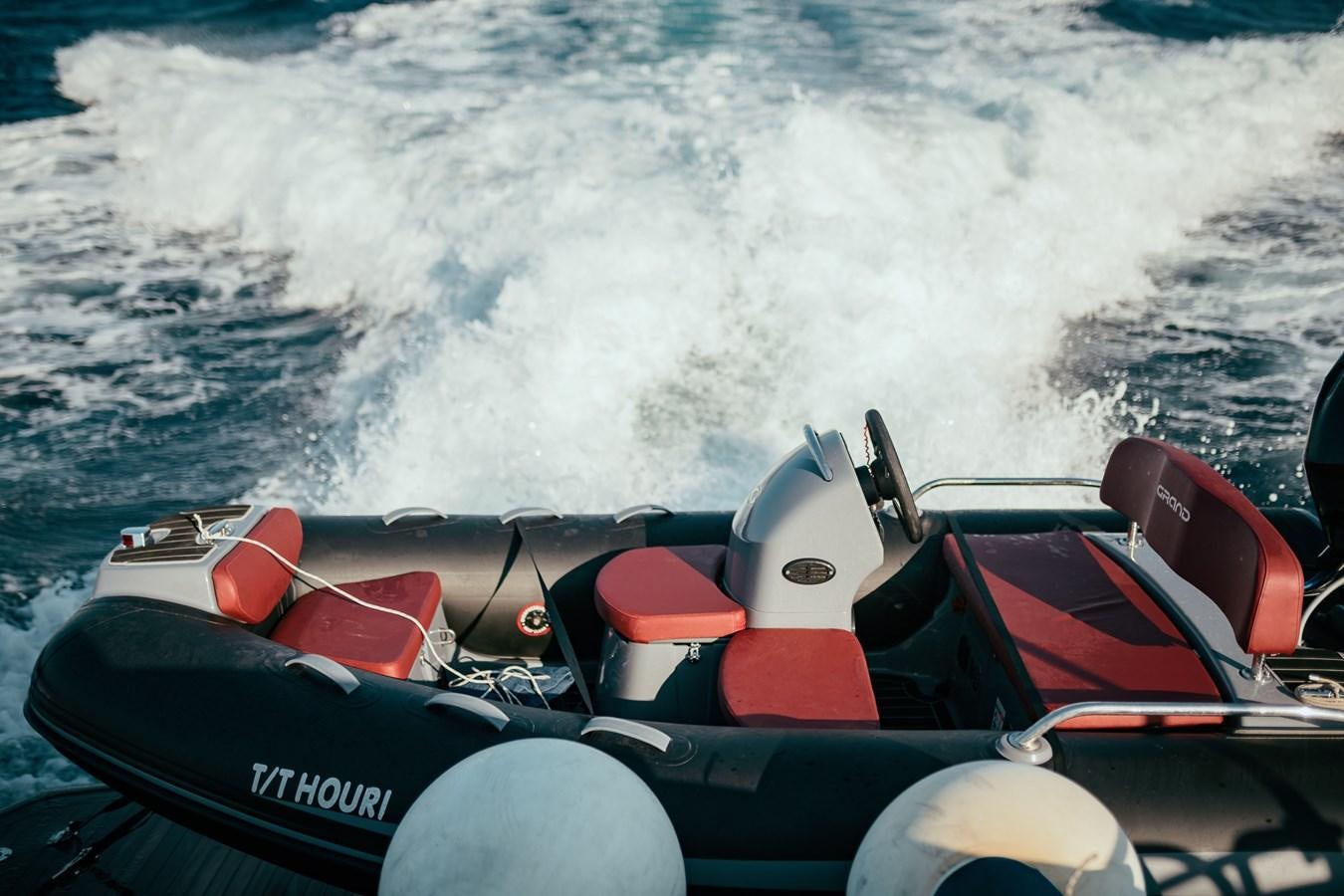 a boat on the water aboard HOURI Yacht for Sale