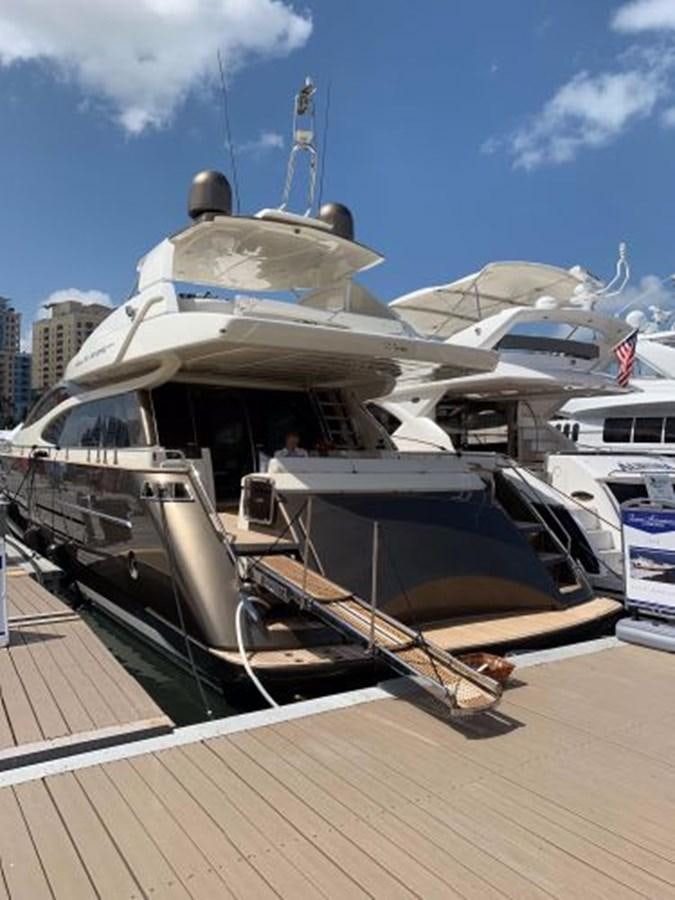 a boat on a dock aboard 2013 RIVA 75 VENERE SUPER Yacht for Sale