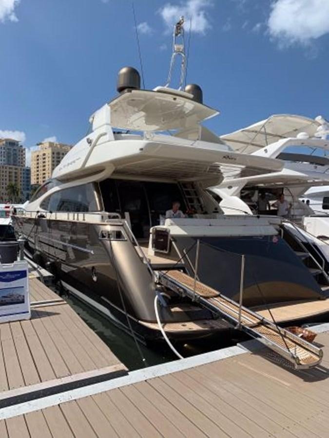 a boat on a dock aboard 2013 RIVA 75 VENERE SUPER Yacht for Sale