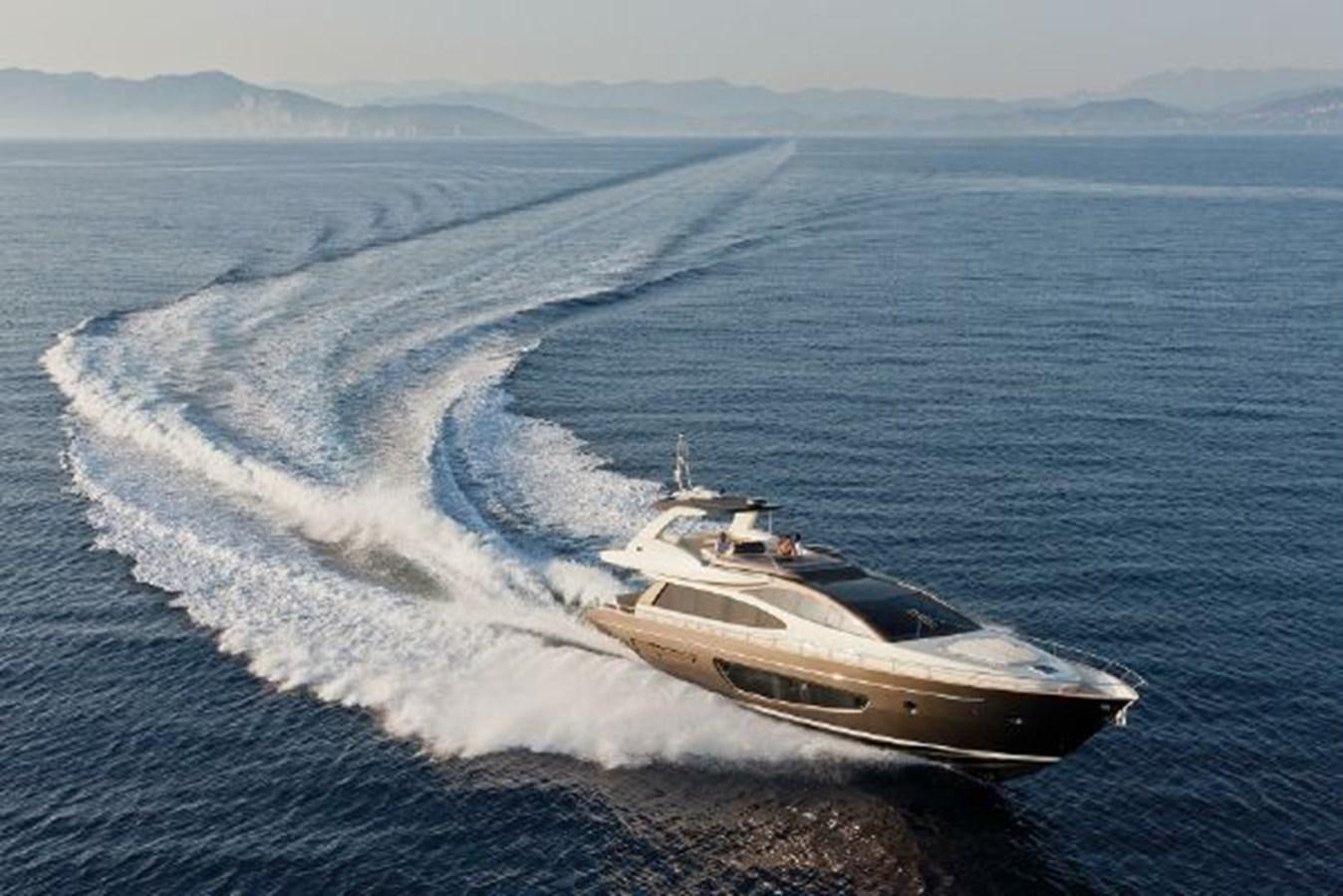 a boat on the water aboard 2013 RIVA 75 VENERE SUPER Yacht for Sale