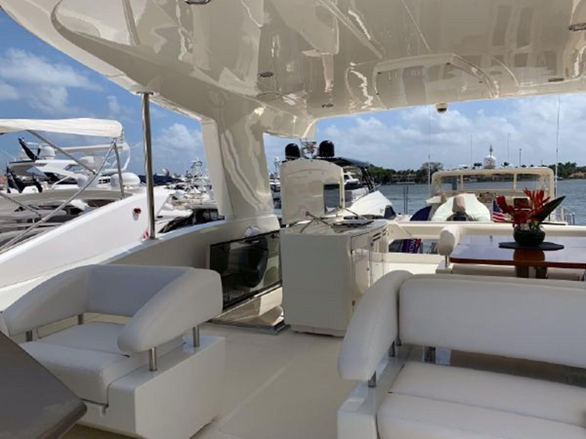 inside of a yacht aboard 2013 RIVA 75 VENERE SUPER Yacht for Sale