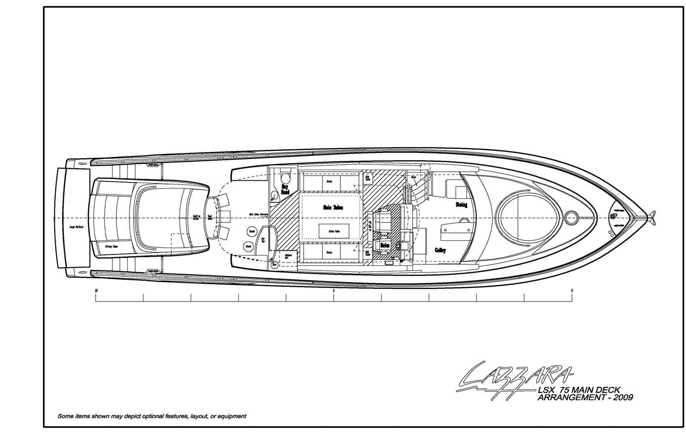 diagram, engineering drawing aboard MOJO Yacht for Sale