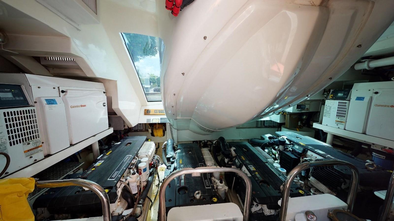 inside of a space ship aboard MOJO Yacht for Sale