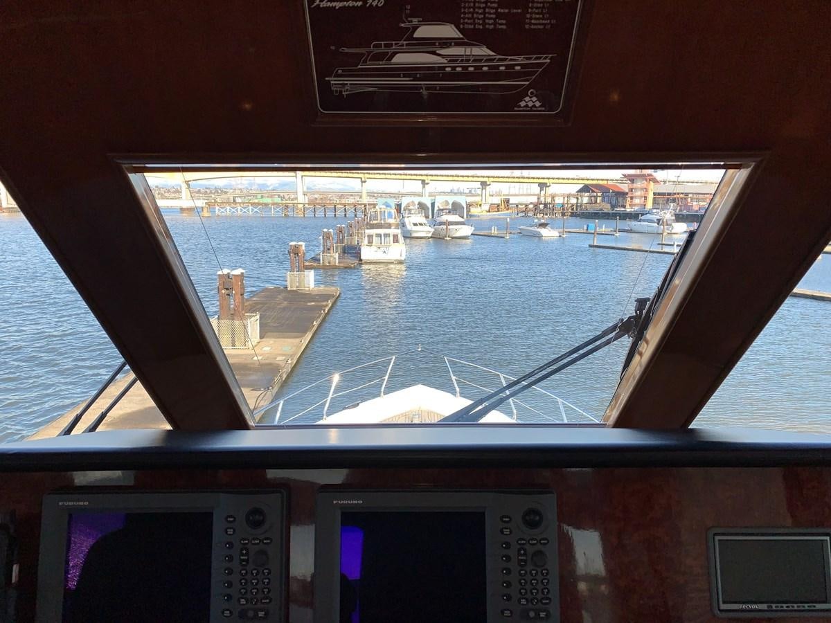 a view of a ship from a window of a ship aboard TAKEN TIME II Yacht for Sale