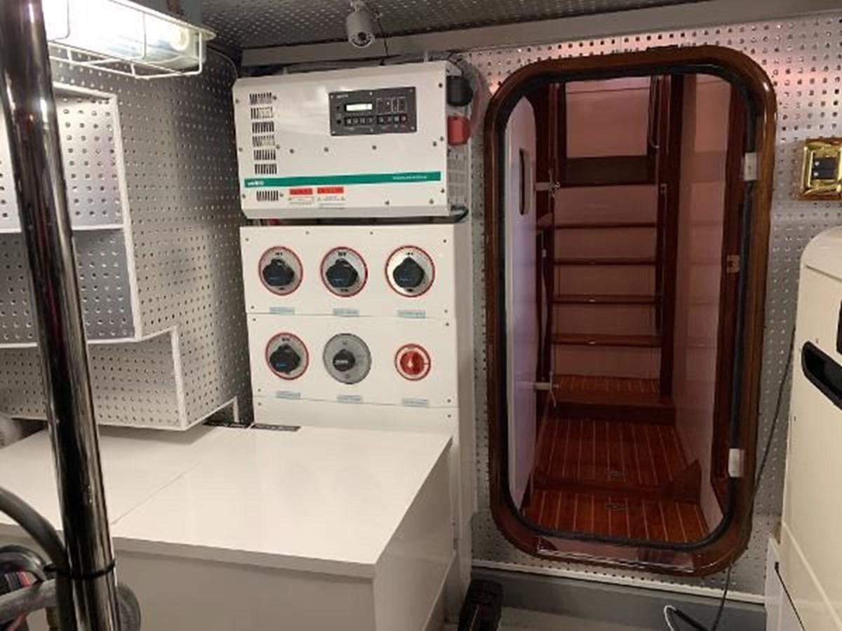 a machine with a door open aboard TAKEN TIME II Yacht for Sale