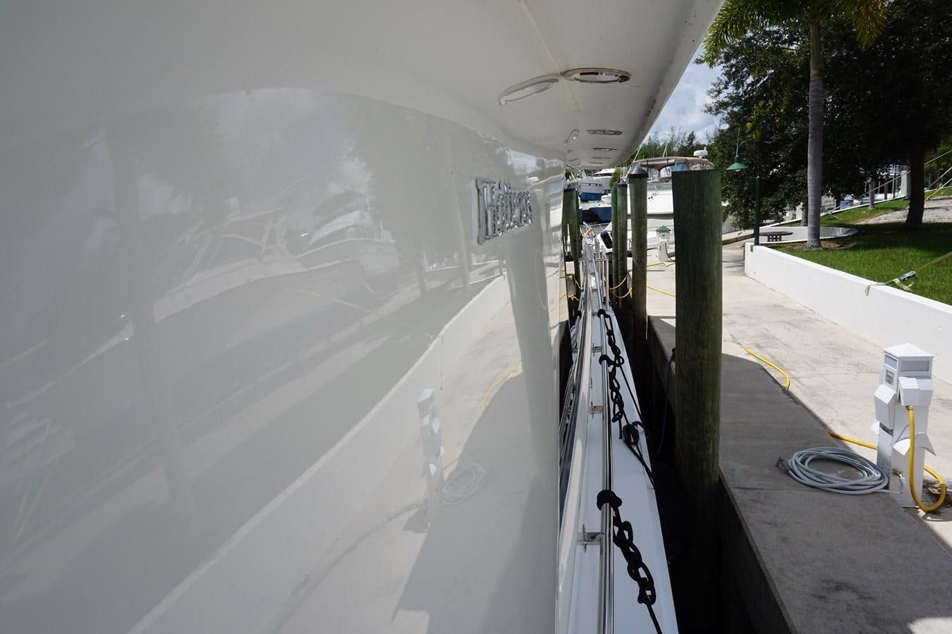 a white vehicle with water shooting out of it aboard LUISA Yacht for Sale
