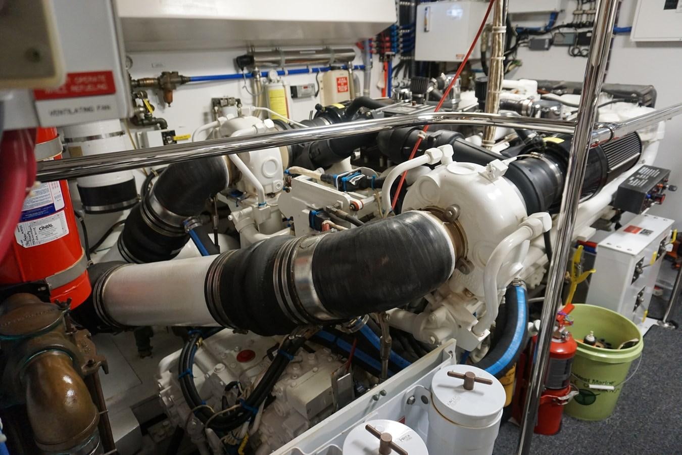 a machine with pipes aboard LUISA Yacht for Sale
