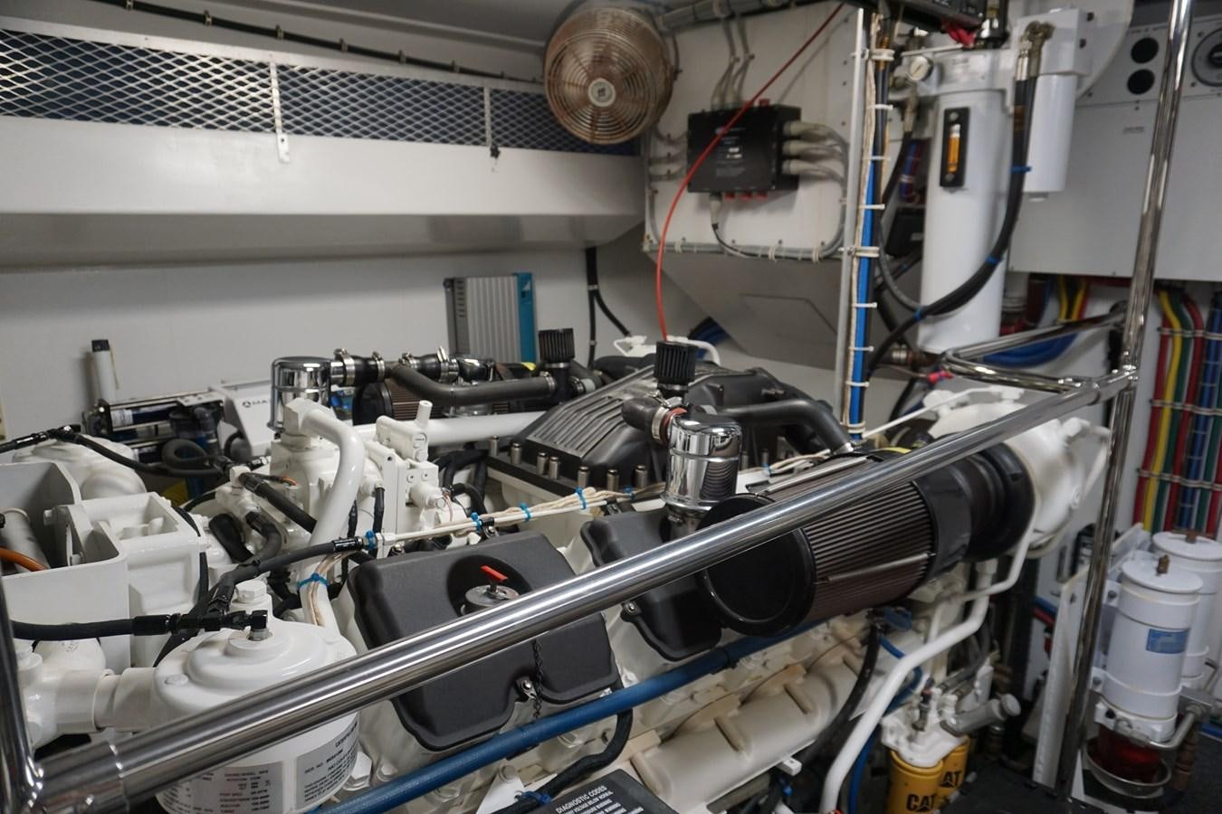 a close-up of a machine aboard LUISA Yacht for Sale
