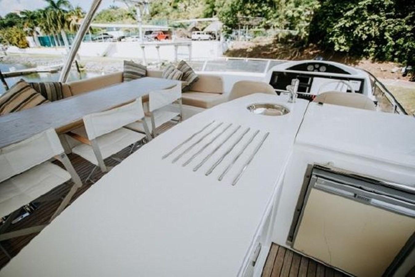 a white boat with a white roof aboard ASTUR Yacht for Sale