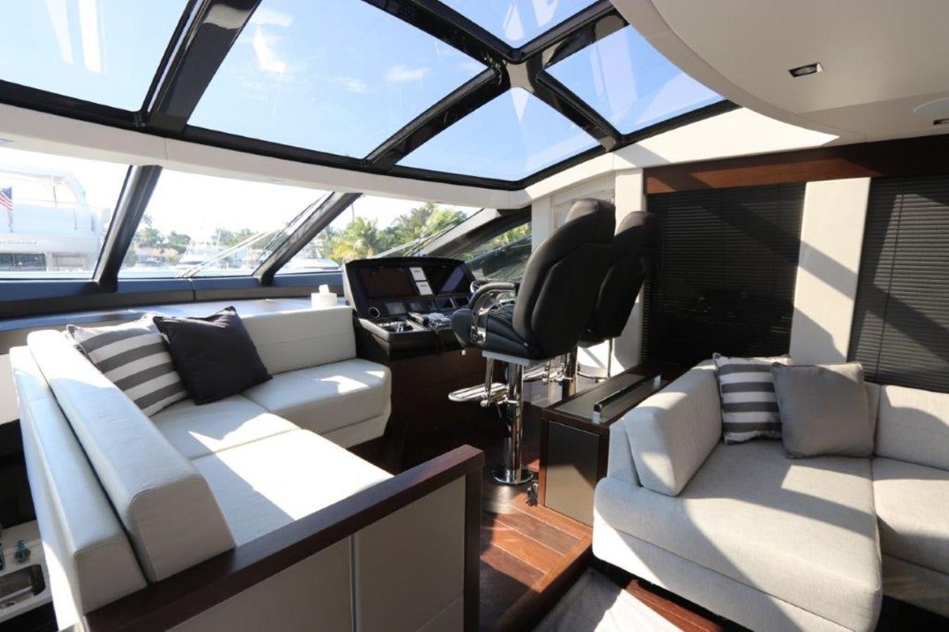 inside of a car aboard HIDE OUT Yacht for Sale