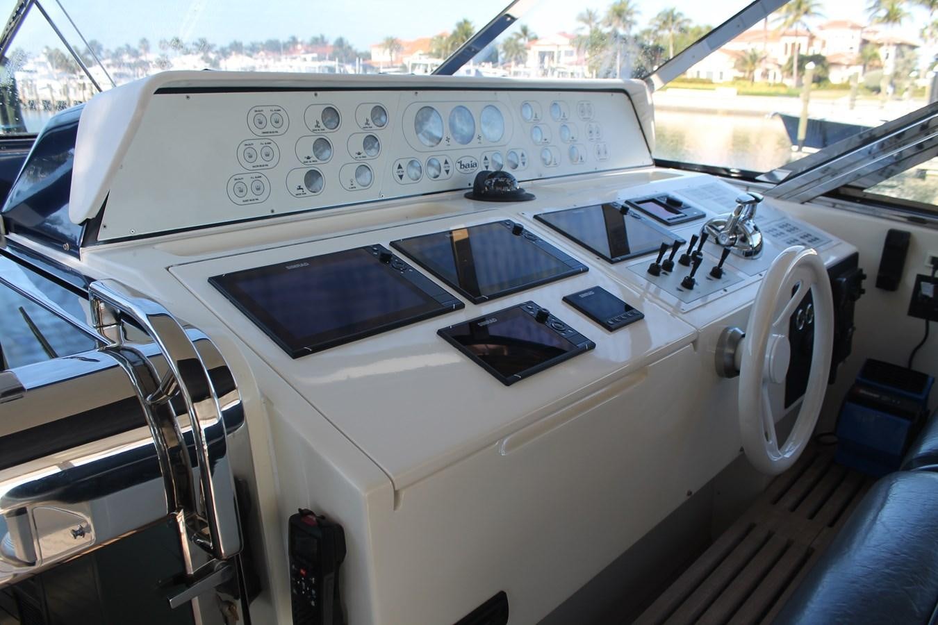 the inside of a car aboard MAGNIFICA Yacht for Sale