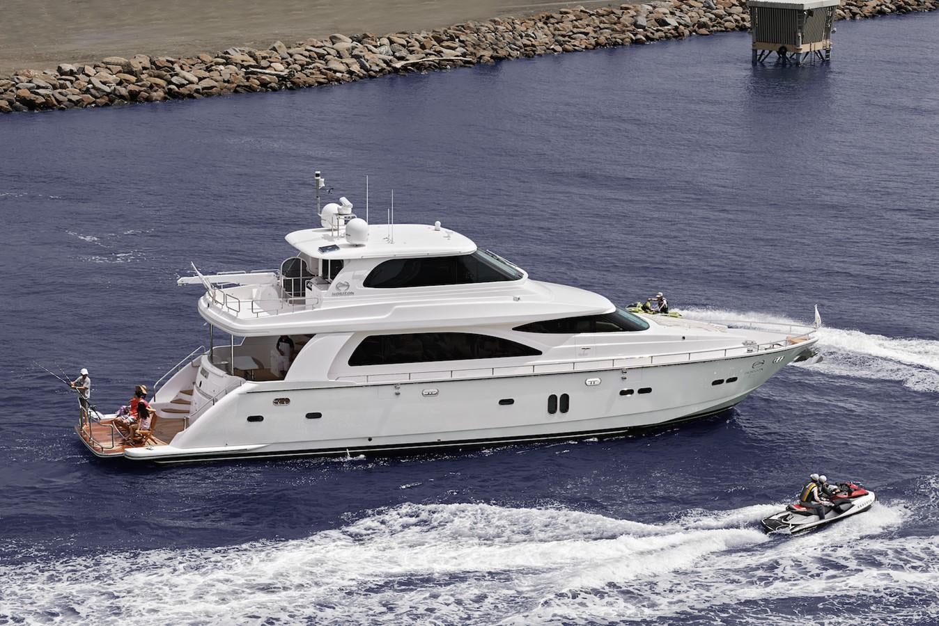 a boat on the water aboard JUSTIFIED Yacht for Sale