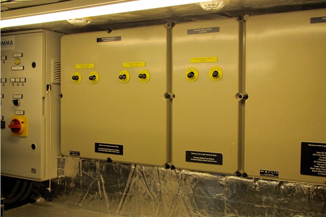 a large metal box aboard CASPA Yacht for Sale