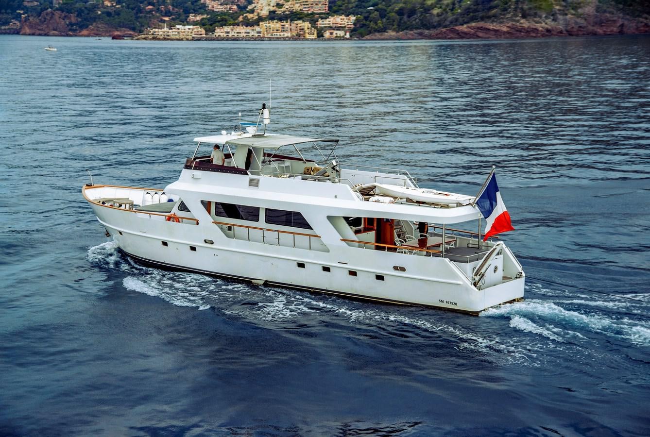 a boat on the water aboard CASPA Yacht for Sale