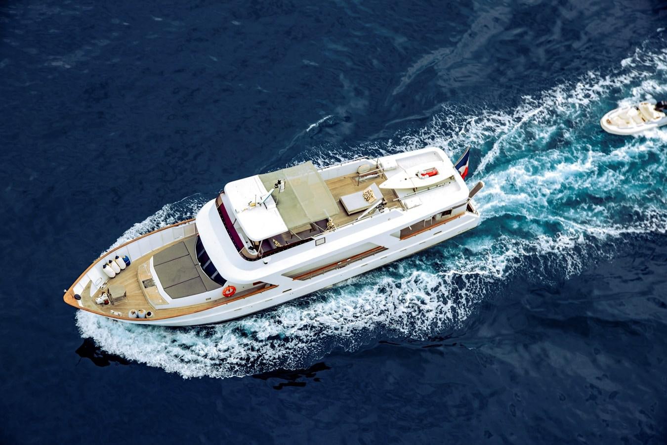 a boat on the water aboard CASPA Yacht for Sale
